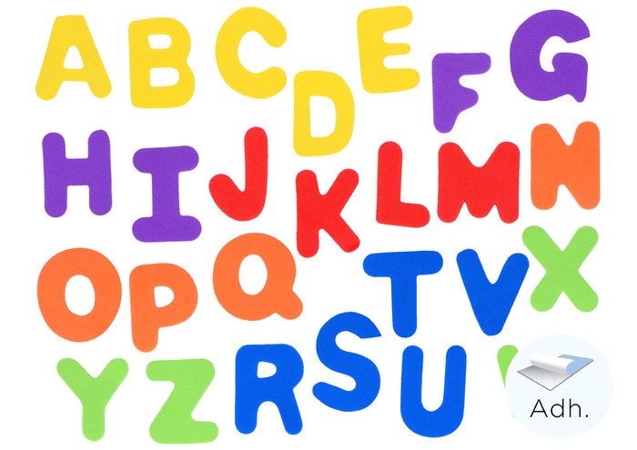 Innspiro Letras Mayúsculas de Goma EVA Adhesiva 50mm, 52u Innspiro Letras Mayúsculas de Goma EVA Adhesiva 50mm, 52u