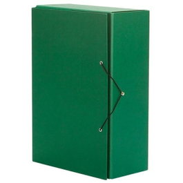Pardo Carpeta de Proyectos Lomo 120mm Cierre Goma con Ganchillo Extra Forrado Verde