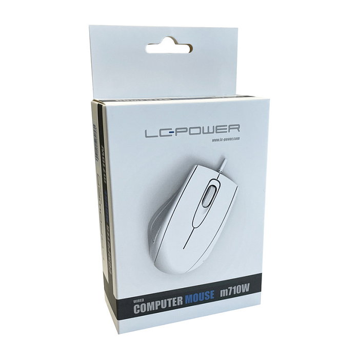 LC-Power LC-M710W Ratón Óptico Blanco