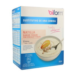 Biform Crema Yogur Cereales 6 Sobres - Batido Hipoalórico Sustitutivo de Comidas Dietisa