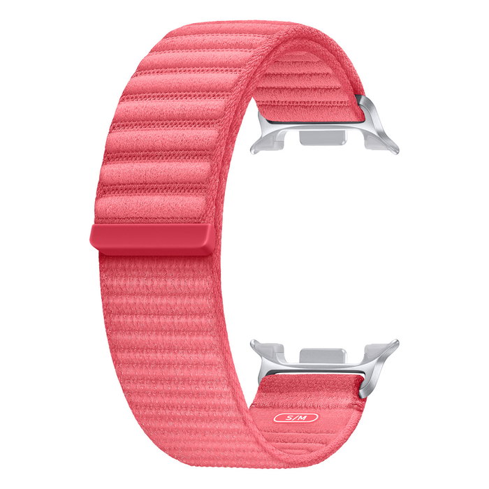 Samsung Band de Tela Galaxy Watch8 Classic y Watch8, S/M, Coral Red, Nylon - Compatible con Smartwatch