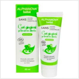ALPHANOVA Gel Gingival Bebe 20Ml Bio para Primeros Dientes con Extractos Calmantes Naturales