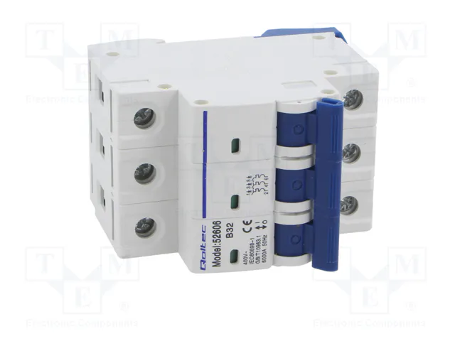 QOLTEC Interruptor magnetotérmico 32A 3 polos
