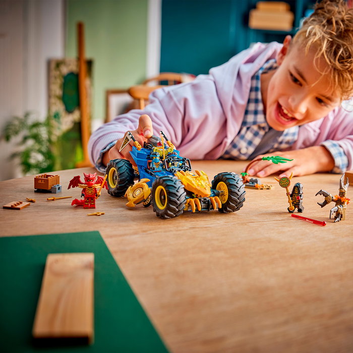 LEGO Ninjago Coche Transformable de Jay 71856 Set de Construcción para Niños +8 Años con 387 Piezas