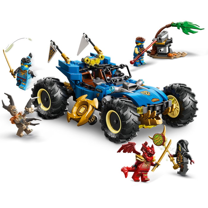 LEGO Ninjago Coche Transformable de Jay 71856 Set de Construcción para Niños +8 Años con 387 Piezas