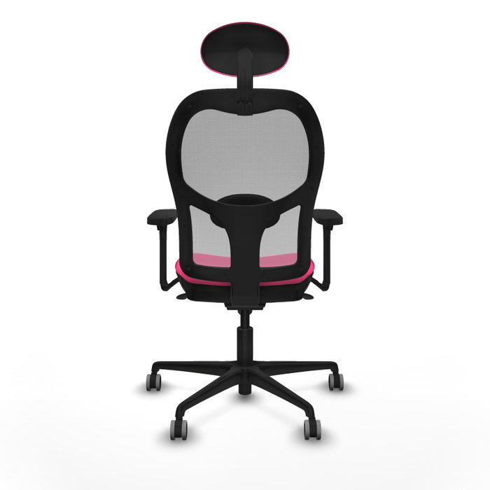 PIQUERAS Y CRESPO Silla de oficina Jorquera Rosa con Mecanismo Sincro