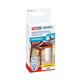 Tesa Klettband ON & OFF® UNIVERSAL blanco