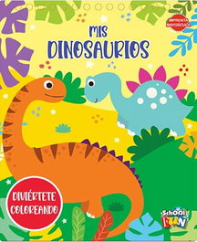 LOBO FEROZ EDITORIAL, MIS DINOSAURIOS - DIVIERTETE COLOREANDO