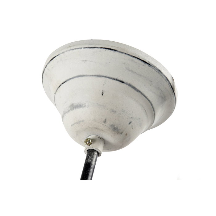DKD Home Decor Lámpara de Techo de Metal y Madera Gris Decape