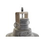 DKD Home Decor Lámpara de Techo de Metal y Madera Gris Decape