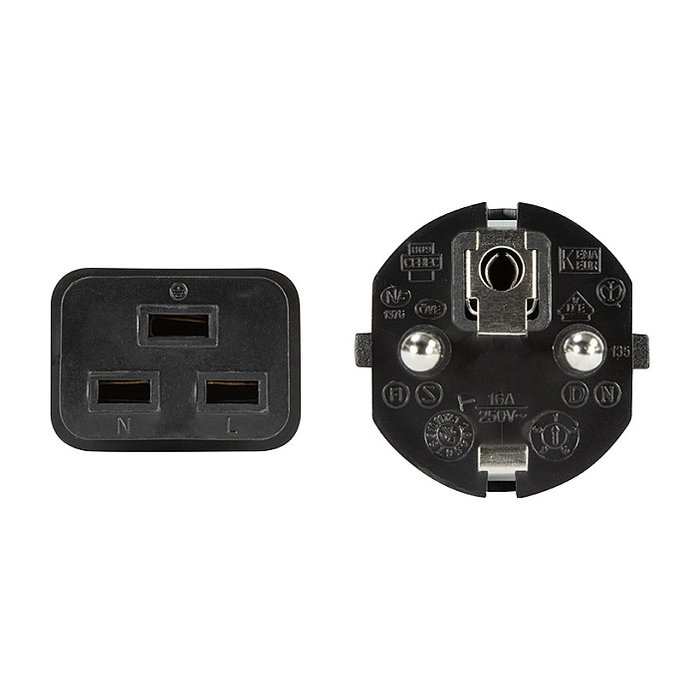 LogiLink Cable de alimentación CEE 7/7 a IEC C19, 1,8 m, negro LogiLink Cable de alimentación CEE 7/7 a IEC C19, 1,8 m, negro