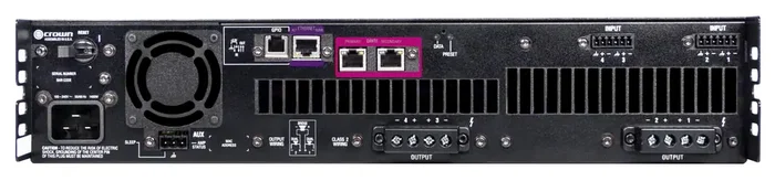 Crown DCi DA Amplificador de Potencia de Cuatro Canales, 1250W @ 4?, Audio en Red Dante/Aes67