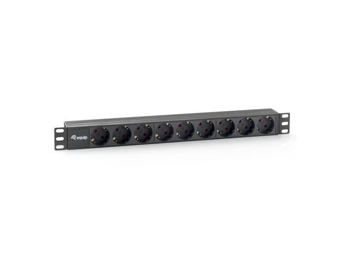 EQUIP Regleta de alimentación para rack 19 pulg 1U con 9 tomas AC