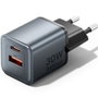 Vention Cargador de Pared GaN 30W con 2 Puertos USB (USB-C y USB-A) FEW-EU