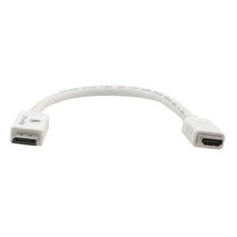 Kramer Adaptador DisplayPort Macho a HDMI Hembra 0,3 m Blanco