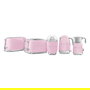 SMEG TSF02PKEU Tostadora Retro Estilo Años 50 de 4 Rebanadas, Color Rosa, 1500W, Acero Inoxidable con Función Descongelar y Recalentar