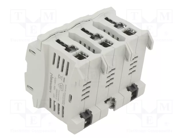MERSEN Portafusibles D01 de 3 polos para raíl DIN
