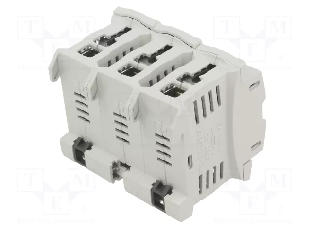 MERSEN Portafusibles D01 de 3 polos para raíl DIN