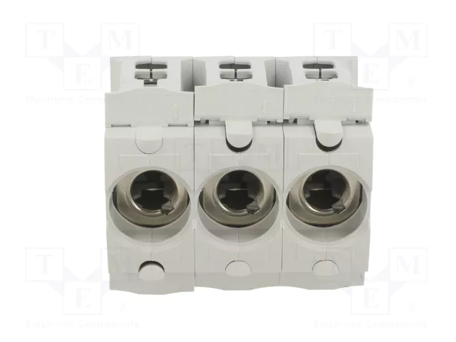 MERSEN Portafusibles D01 de 3 polos para raíl DIN