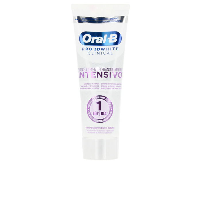 Oral-B PRO-3DWHITE CLINICAL Blanqueamiento Intensivo Pasta Dentífrica 75 ml Oral-B PRO-3DWHITE CLINICAL Blanqueamiento Intensivo Pasta Dentífrica 75 ml