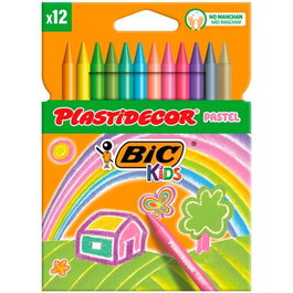 Plastidecor Ceras Kids Pastel Colores Surtidos Estuche 12 Unidades