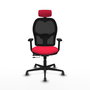 PIQUERAS Y CRESPO Silla de oficina Jorquera con mecanismo Sincro/Traslack Rojo y Negro