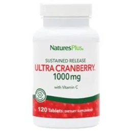 NATURES PLUS Ultra Cranberry 1000Mg 120 Comprimidos - Arándano Rojo para Vías Urinarias y Vitamina C