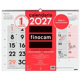 FINOCAM Calendario de Pared Mixto XL 2027