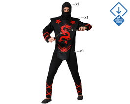 Disfraz Ninja Adulto Hombre Negro XL