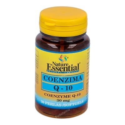 NATURE ESSENTIAL Coenzima Q10 30mg - Complemento Alimenticio en 30 Perlas Blandas