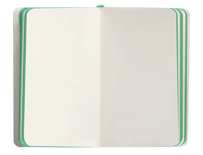 Antartik Cuaderno A6 Tapa Blanda Hojas Lisas Gris y Turquesa 100 Hojas 80gr FSC