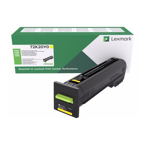 Lexmark 72K20Y0 Cartucho de Tóner Amarillo Original