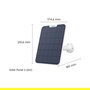 Reolink Solar Panel 6W Exterior IP65 4m Negro/Blanco