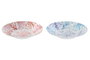 DKD Home Decor Set de 12 Platos de Melamina Corales en Colores Surtidos de 23x23x3,6 cm