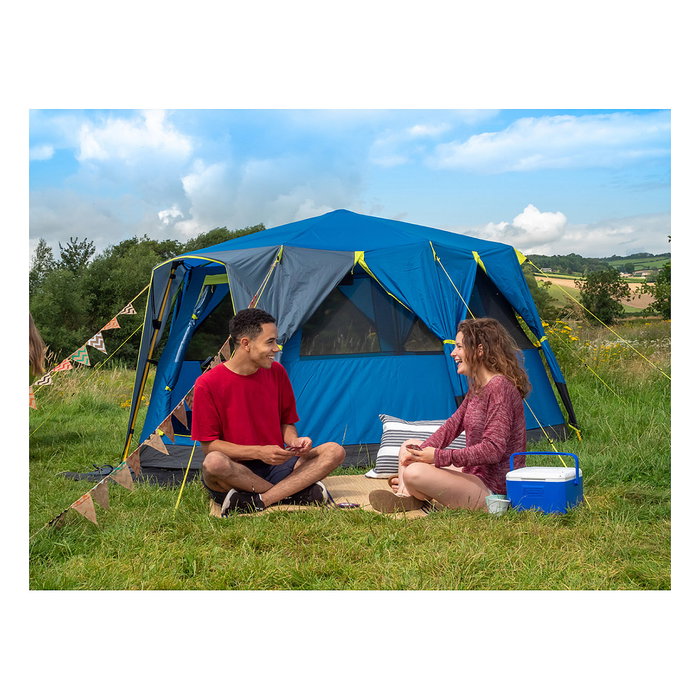 Coleman 2000036076 NEVERA ENFRIADORA PORTÁTIL 5QT Performance Kühlbox 4,7L para 6 latas Autonomía 9h Blanco/Azul