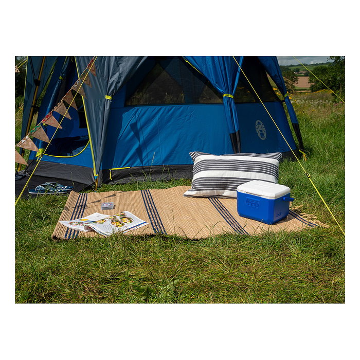 Coleman 2000036076 NEVERA ENFRIADORA PORTÁTIL 5QT Performance Kühlbox 4,7L para 6 latas Autonomía 9h Blanco/Azul