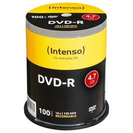 Intenso DVD-R 4,7GB 16x (100 unidades)