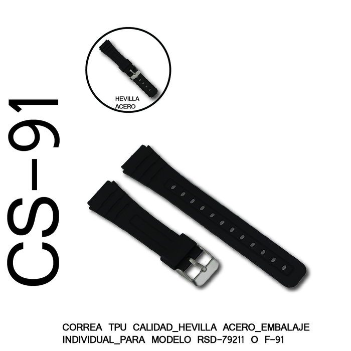 SAMI Correa Tipo F91 con Hebilla Metálica