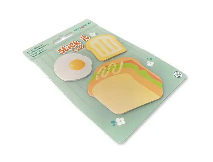 Imaginovo Bloc de Notas Adhesivas con Diseño Sandwich Foodies para Niños - 20 Hojas en Tamaños Surtidos Imaginovo Bloc de Notas Adhesivas con Diseño Sandwich Foodies para Niños - 20 Hojas en Tamaños Surtidos