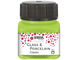 Kreul Pintura vidrio y porcelana CLASSIC brillante verde claro 20ml