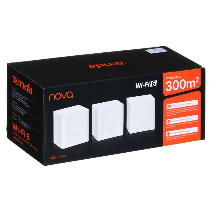 Tenda EX3-3 Sistema Wi-Fi en malla Doble Banda Wi-Fi 6 Blanco