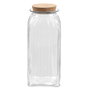 La Mediterranea Tarro de Vidrio Líneas con Tapa de Corcho 1950 ml (12 Unidades)幸