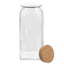 La Mediterranea Tarro de Vidrio Líneas con Tapa de Corcho 1950 ml (12 Unidades)幸