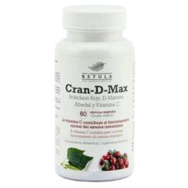 BETULA Cran-D-Max 60 Cápsulas - Arándano Rojo con D-Manosa y 36 mg PACs Tipo A para el Bienestar Urinario