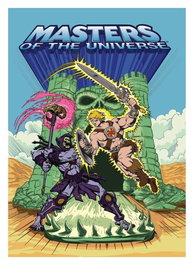 FaNaTtik Masters of the Universe Litografía He-Man & Skeletor Limited Edition 42 x 30 cm