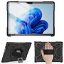 eSTUFF Funda DEFENDER ATLANTA para Surface Pro 11/10/9 con Soporte Giratorio 360° - Protección Antigolpes - Negra