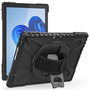 eSTUFF Funda DEFENDER ATLANTA para Surface Pro 11/10/9 con Soporte Giratorio 360° - Protección Antigolpes - Negra