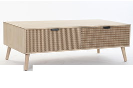 DKD Home Decor Mesa de Centro Abeto y MDF Marrón