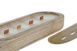 DKD Home Decor Vela Balines Natural 10.7 x 5 x 32.5 cm