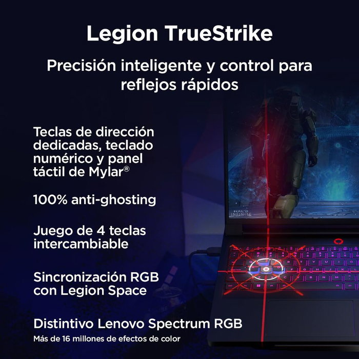 Laptop Lenovo 83F500C1SP 16" 64 GB RAM 2 TB SSD intel core ultra 9 275HX Qwerty Español